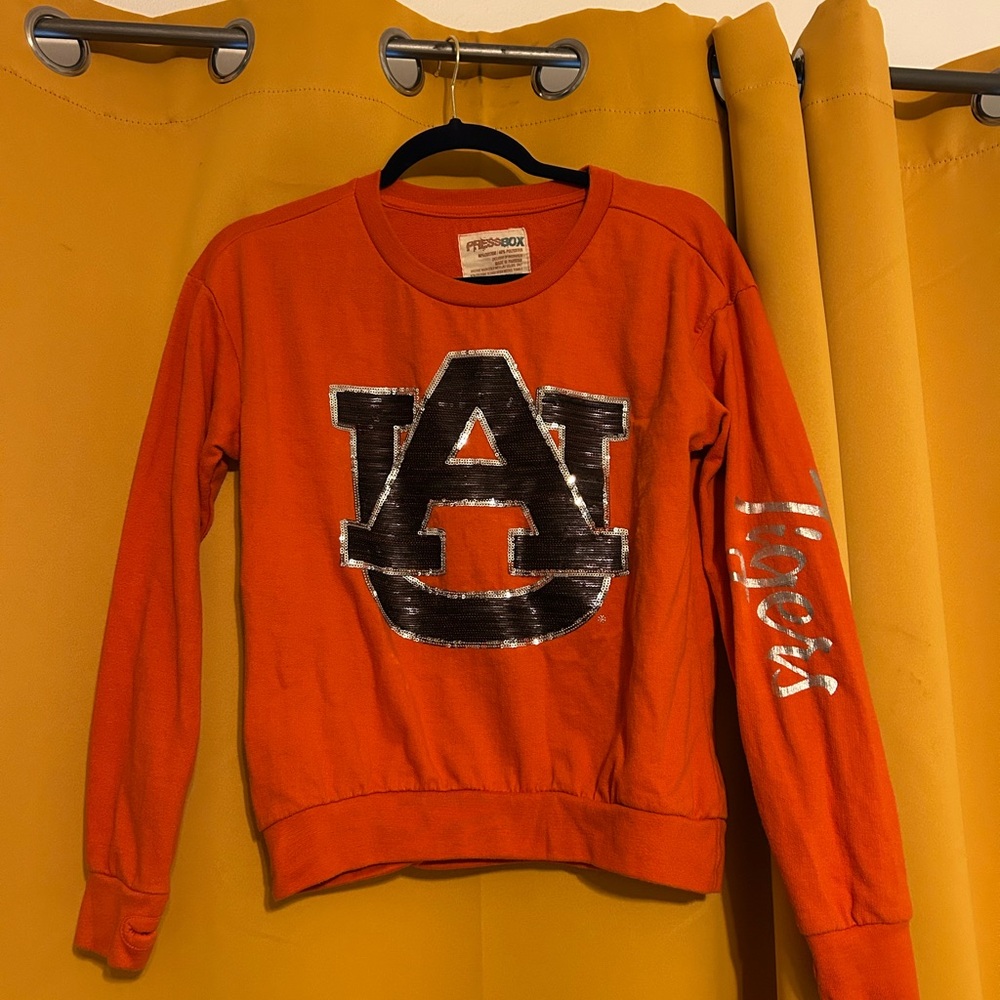 Orange Auburn University Sequence Sweatshirt